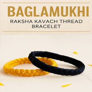 Buy Baglamukhi Raksha Kavach Bracelet for protection, strength, and positivity. Sacred thread bracelet ideal for pooja, meditation, and daily wear.