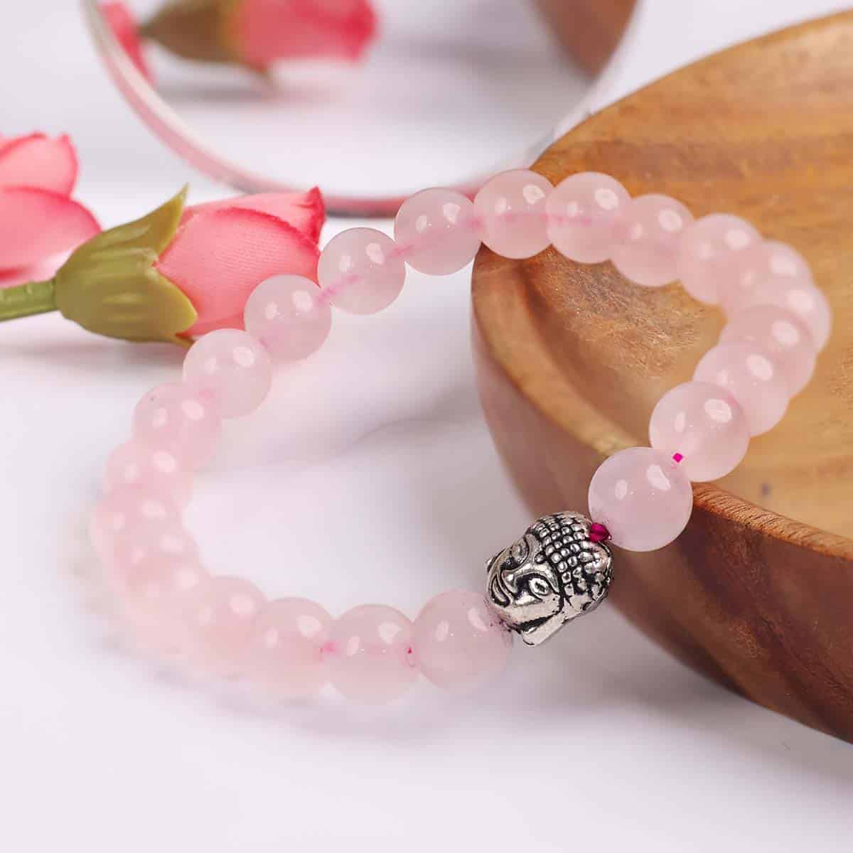 Rose Quartz Bracelet for love and emotional healing