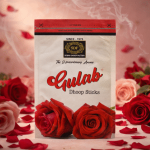 Gulab Dhoop Sticks Premium Rose Fragrance by Sewak Dhoop Factory