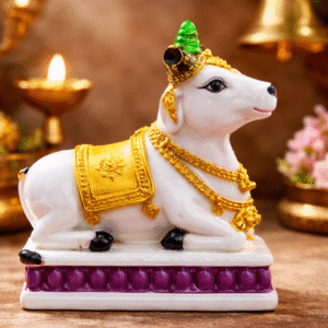 nandi cow idol sewak dhoop 5 inch for home temple